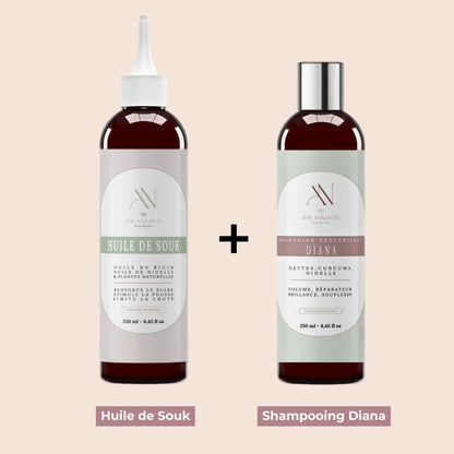 Pack Chevelure : Huile de Souk + Shampoing Diana